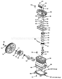 Page B Diagram and Parts List for 919175261  Craftsman Compressor