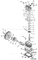 Page B Diagram and Parts List for 919176120  Craftsman Compressor