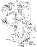 Page A Diagram and Parts List for 919176310  Craftsman Compressor