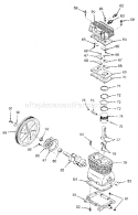 Page B Diagram and Parts List for 919176430  Craftsman Compressor