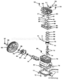 Compressor Pump Diagram and Parts List for 919176451  Craftsman Compressor