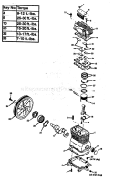 Pump Assy Diagram and Parts List for 919184191  Craftsman Compressor