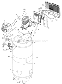 Compressor Diagram and Parts List for 919184192  Craftsman Compressor