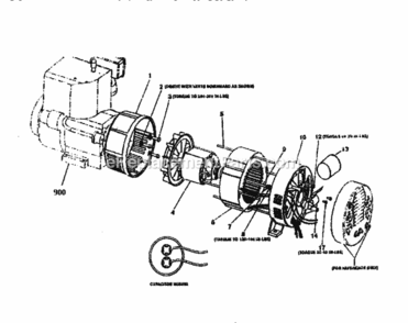 Page B Diagram and Parts List for 919326511  Craftsman Generator