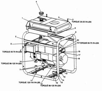 Page A Diagram and Parts List for 919670040  Craftsman Generator