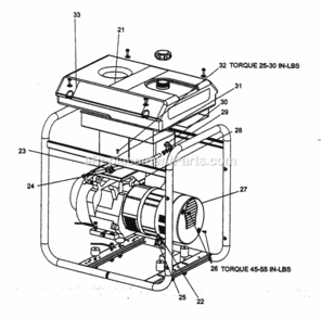 Page B Diagram and Parts List for 919670040  Craftsman Generator