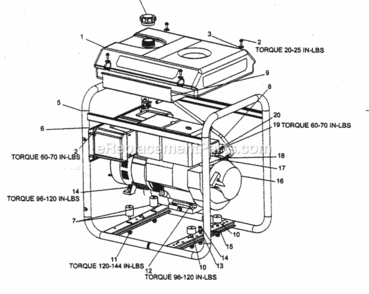 Page A Diagram and Parts List for 919670041  Craftsman Generator