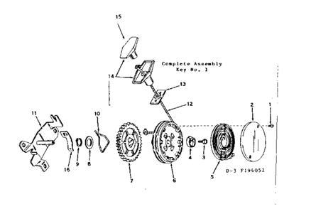 Side Mount Rewind Starter No. 590429a Diagram and Parts List for 143194052  Craftsman Engine