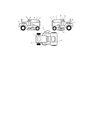 Decals Diagram and Parts List for 917273757  Craftsman Lawn Tractor