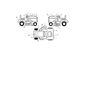 Decals Diagram and Parts List for 917273637  Craftsman Lawn Tractor