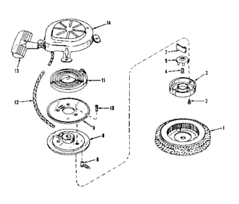 Starter No. 29224 Diagram and Parts List for 143502011  Craftsman Engine