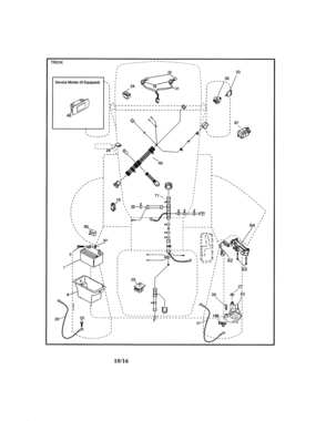 Electrical Diagram and Parts List for 917990391  Craftsman Lawn Tractor