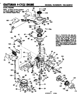 Part Location Diagram of 32619B Craftsman Piston pin