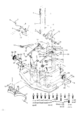 Part Location Diagram of 3199P Craftsman Hex bolt