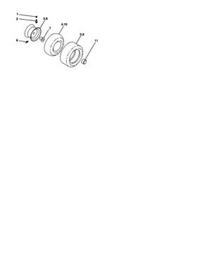 Wheels And Tires Diagram and Parts List for 917277442  Craftsman Lawn Tractor