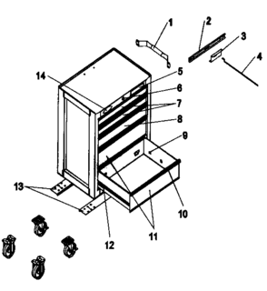 Part Location Diagram of 15341-DGR3 Craftsman Handle