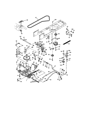Ground Drive Diagram and Parts List for 917273630  Craftsman Lawn Tractor