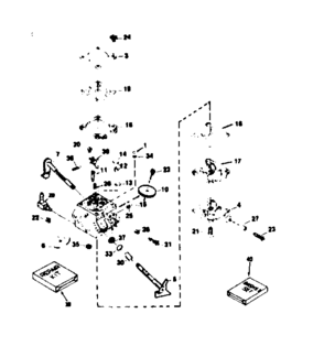 Carburetor 632474 Diagram and Parts List for 200651001  Craftsman Engine