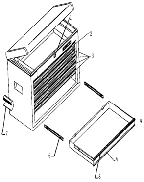 Unit Parts Diagram and Parts List for 65776  Craftsman Tool Stand & Cart