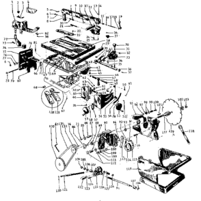 Part Location Diagram of 9-1641 Craftsman V-belt, 41-in