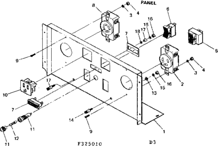 Panel Diagram and Parts List for 580325010  Craftsman Engine