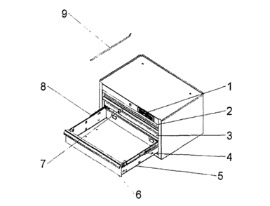 Tool Chest Diagram and Parts List for 706450970  Craftsman Tool Stand & Cart
