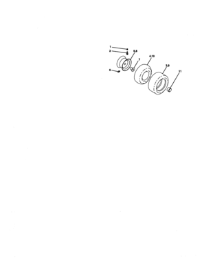 Wheels And Tires Diagram and Parts List for 917270531  Craftsman Lawn Tractor