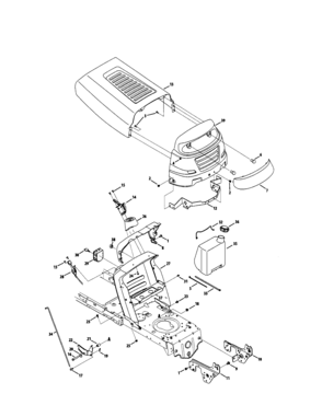 Part Location Diagram of 783-04862 MTD Transmission Speed Latch