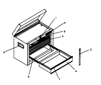 Part Location Diagram of A9066A24-ER Craftsman Drawer