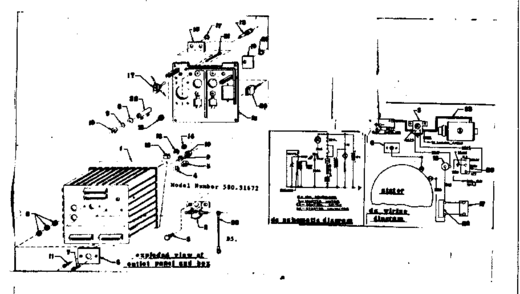 Outlet Panel And Box Diagram and Parts List for 58031672  Craftsman Engine