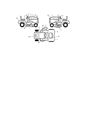 Decals Diagram and Parts List for 917273630  Craftsman Lawn Tractor