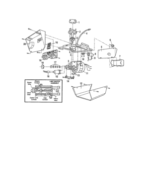 Motor Unit Diagram and Parts List for 13953920D  Craftsman Garage Door Opener