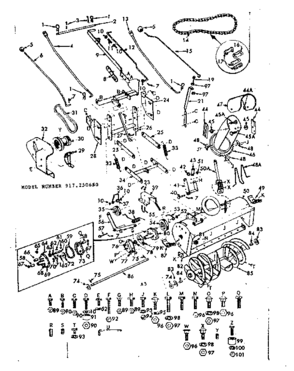 Part Location Diagram of 501P Craftsman Hex nut, 8-pack