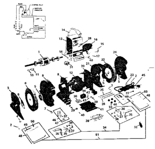 Part Location Diagram of 4971517 Craftsman Bench grinder wheel guard