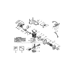 Page B Diagram and Parts List for 944411363  Craftsman Chainsaw