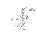 Carburetor Diagram and Parts List for 944411371  Craftsman Chainsaw