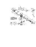Cylinder Shield Diagram and Parts List for 944411421  Craftsman Chainsaw