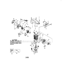 Ignition / Carburetor Diagram and Parts List for 944415361  Craftsman Chainsaw