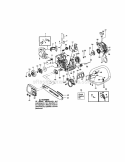 Chassis / Bar / Chain Diagram and Parts List for 944415361  Craftsman Chainsaw