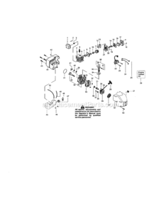 Page B Diagram and Parts List for 944511464  Craftsman Trimmer