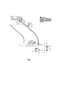 Page A Diagram and Parts List for 944511470  Craftsman Trimmer