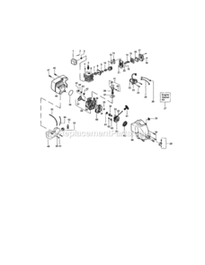 Page B Diagram and Parts List for 944512550  Craftsman Trimmer