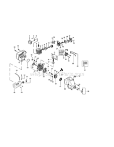 Page B Diagram and Parts List for 944512552  Craftsman Trimmer
