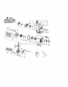 Page B Diagram and Parts List for 944512561  Craftsman Trimmer