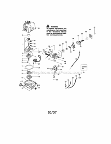 Page A Diagram and Parts List for 944514320  Craftsman Hedge Trimmer