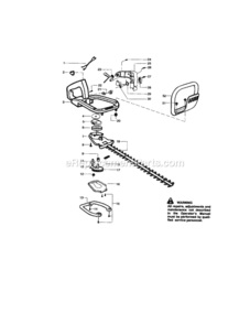 Page B Diagram and Parts List for 944514320  Craftsman Hedge Trimmer