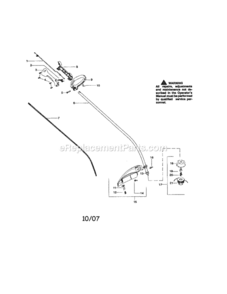 Page A Diagram and Parts List for 944514361  Craftsman Trimmer