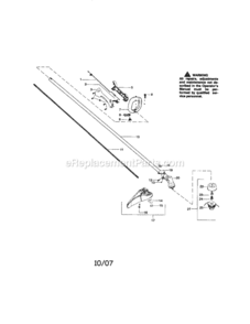 Page A Diagram and Parts List for 944514550  Craftsman Trimmer