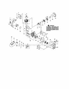 Page B Diagram and Parts List for 944515460  Craftsman Trimmer