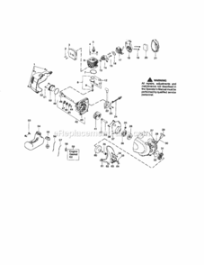 Page B Diagram and Parts List for 944515560  Craftsman Trimmer